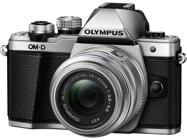 Olympus 14-42 मिमी ईज़ी लेंस (सिल्वर) के साथ OM-D E-M10 मार्क II मिररलेस डिजिटल कैमरा