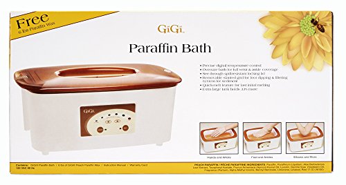 GiGi पीच पैराफिन वैक्स के साथ डिजिटल पैराफिन स्नान 6 एलबीएस