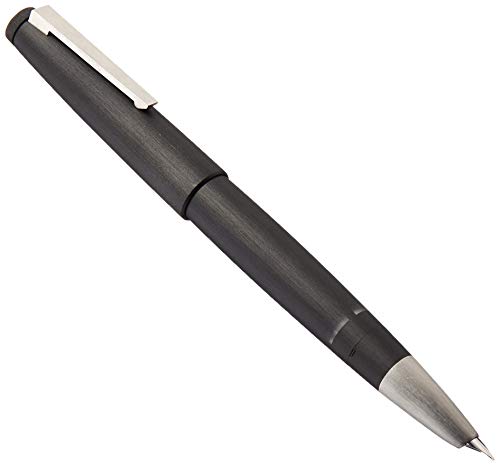 Lamy Black 2000 Fountain Pen with 14ct. Platinum-coated Gold Fine Nib (L01F)