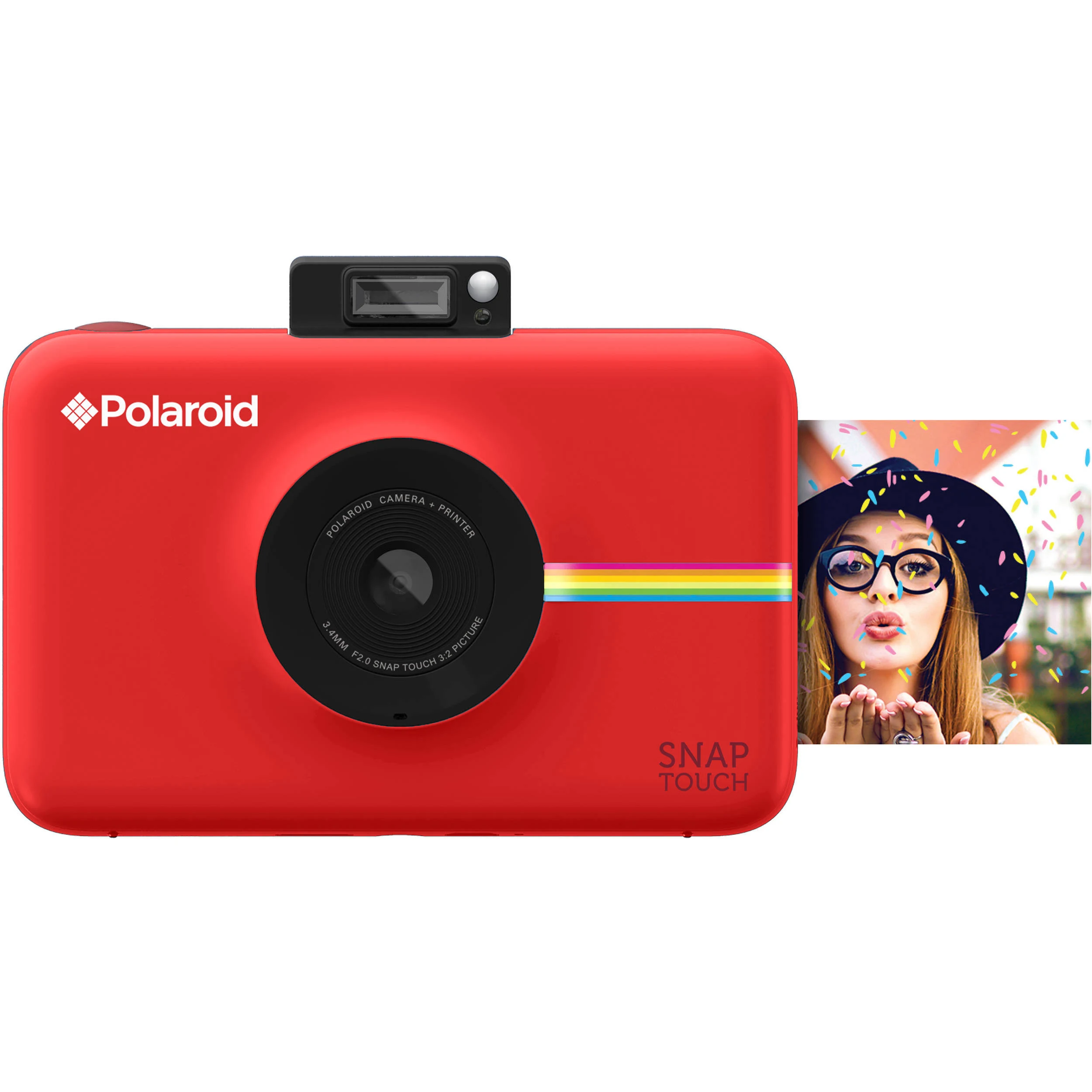  Polaroid स्नैप टच इंस्टेंट प्रिंट डिजिटल कैमरा विथ एलसीडी डिस्प्ले (रेड) जिंक जीरो...