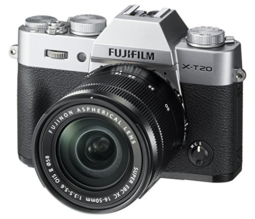 Fujifilm फुजीफिल्म X-T20 मिररलेस डिजिटल कैमरा w / XC16-50mmF3.5-5.6 OISII लेंस - सिल्वर