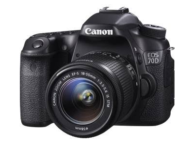 Canon EOS 70D डिजिटल एसएलआर कैमरा 18-55 मिमी एसटीएम लेंस के साथ