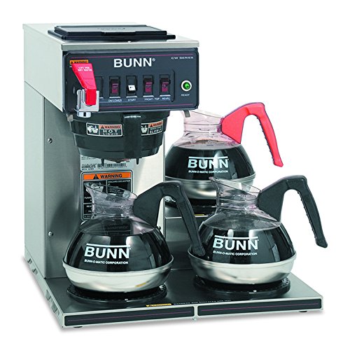 BUNN 12950.0212 CWTF15-3 3 लोअर वार्मर के साथ स्वचालित वाणिज्यिक कॉफी ब्रूअर (120V)