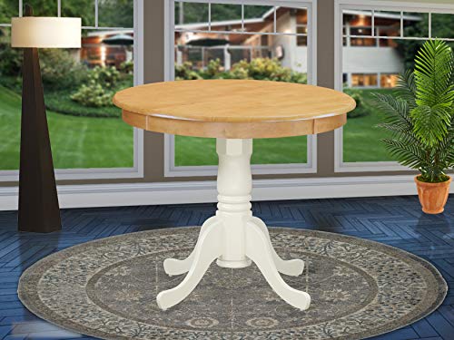 East West Furniture ANT-OLW-TP एंटीक डिनर टेबल - ओक टेब...