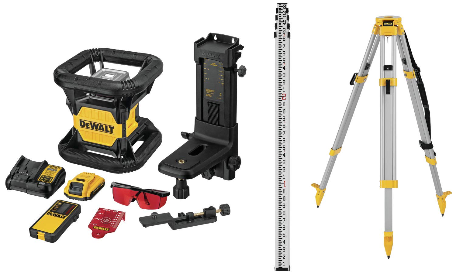 DEWALT DW079LRK 20V लाल रोटरी लेजर पूर्ण किट...