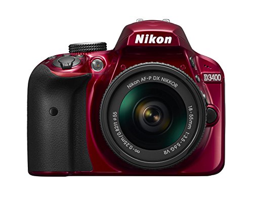 Nikon D3400 w / AF-P DX NIKKOR 18-55 मिमी f / 3.5-5.6G VR (रेड)