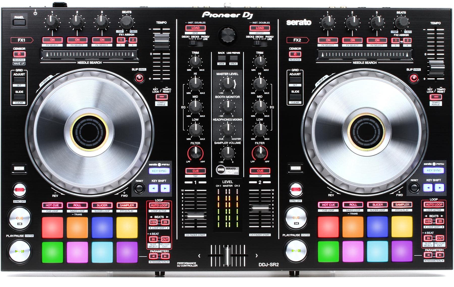 Pioneer DJ डीडीजे-एसआर2 4-डेक सेराटो डीजे प्रो नियंत्रक