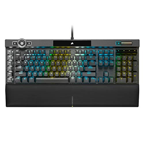 Corsair K100 RGB ऑप्टिकल-मैकेनिकल गेमिंग कीबोर्ड...