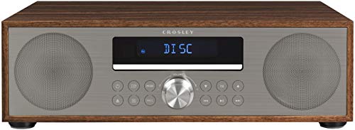 Crosley CR3501A-WA फ्लीटवुड ब्लूटूथ एफएम क्लॉक रेडियो और सीडी प्लेयर