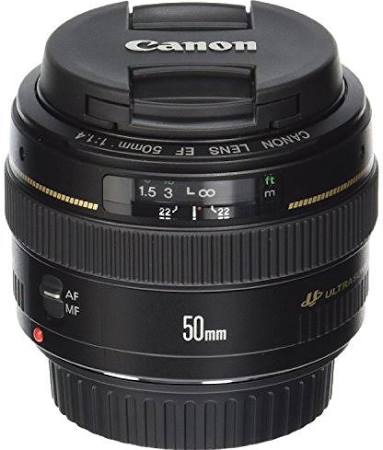  Canon EF 50mm f / 1.4 USM मानक और मध्यम टेलीफोटो लेंस SLR कैमरों के लिए - फिक्स्ड (प्रमाणित Refurbished)...