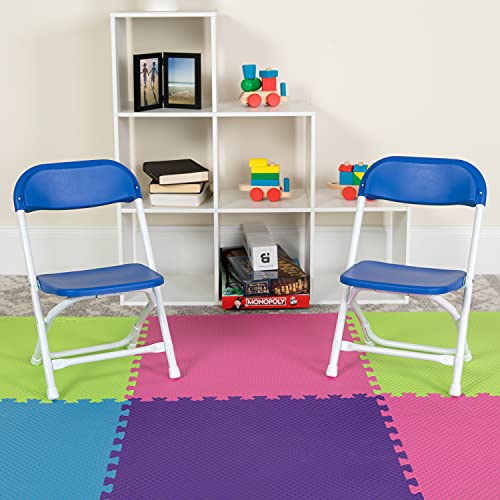 Flash Furniture बच्चों की प्लास्टिक फ़ोल्ड करने योग्य कुर्सियाँ