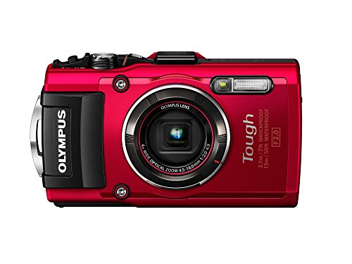 Olympus 3-इंच एलसीडी (रेड) के साथ टीजी -4 16 एमपी वॉटरप्रूफ डिजिटल कैमरा