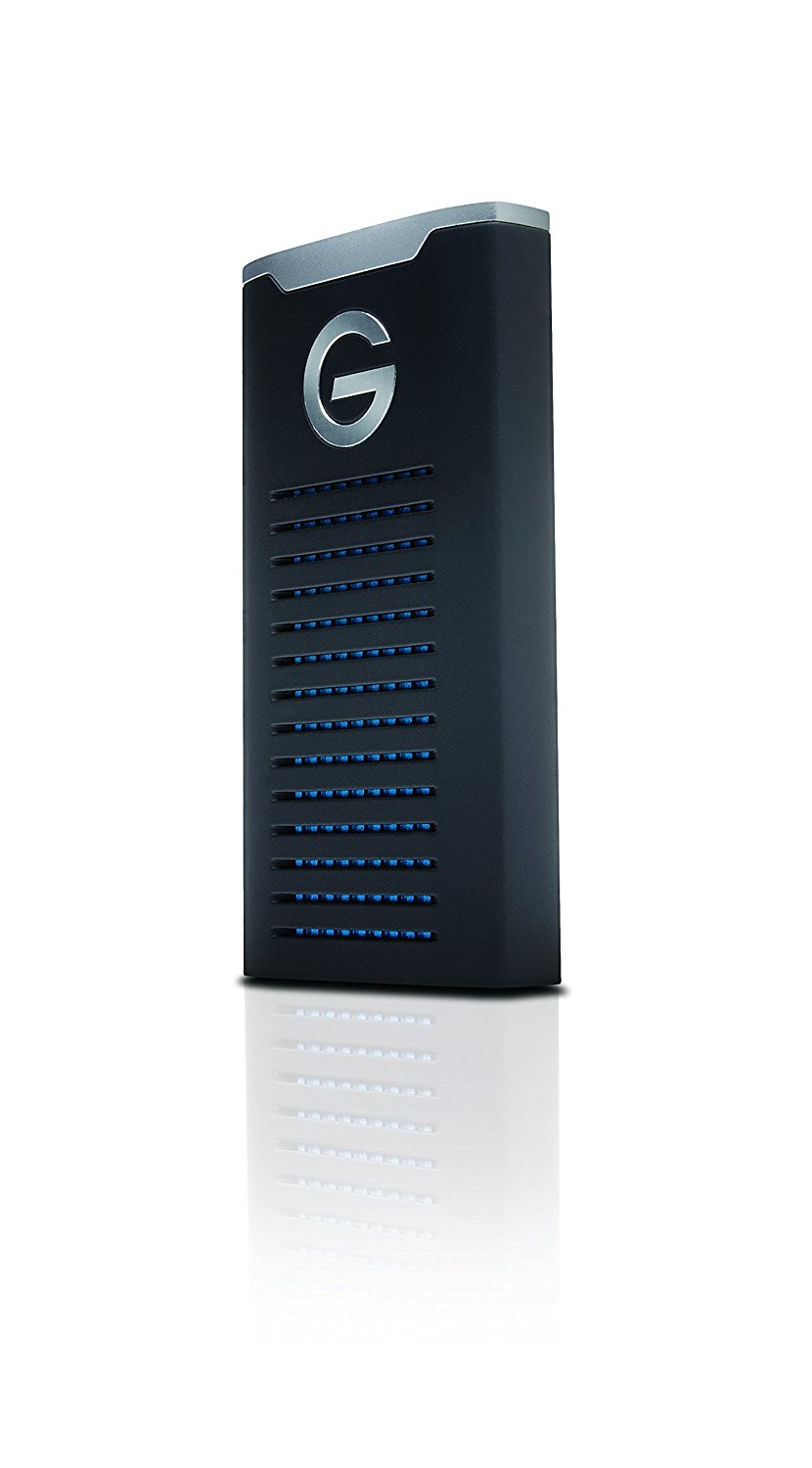 G-Technology 1TB G-Drive मोबाइल SSD R-Series - USB-C कनेक्टिविटी (USB 3.1 Gen 2) - 0G06053