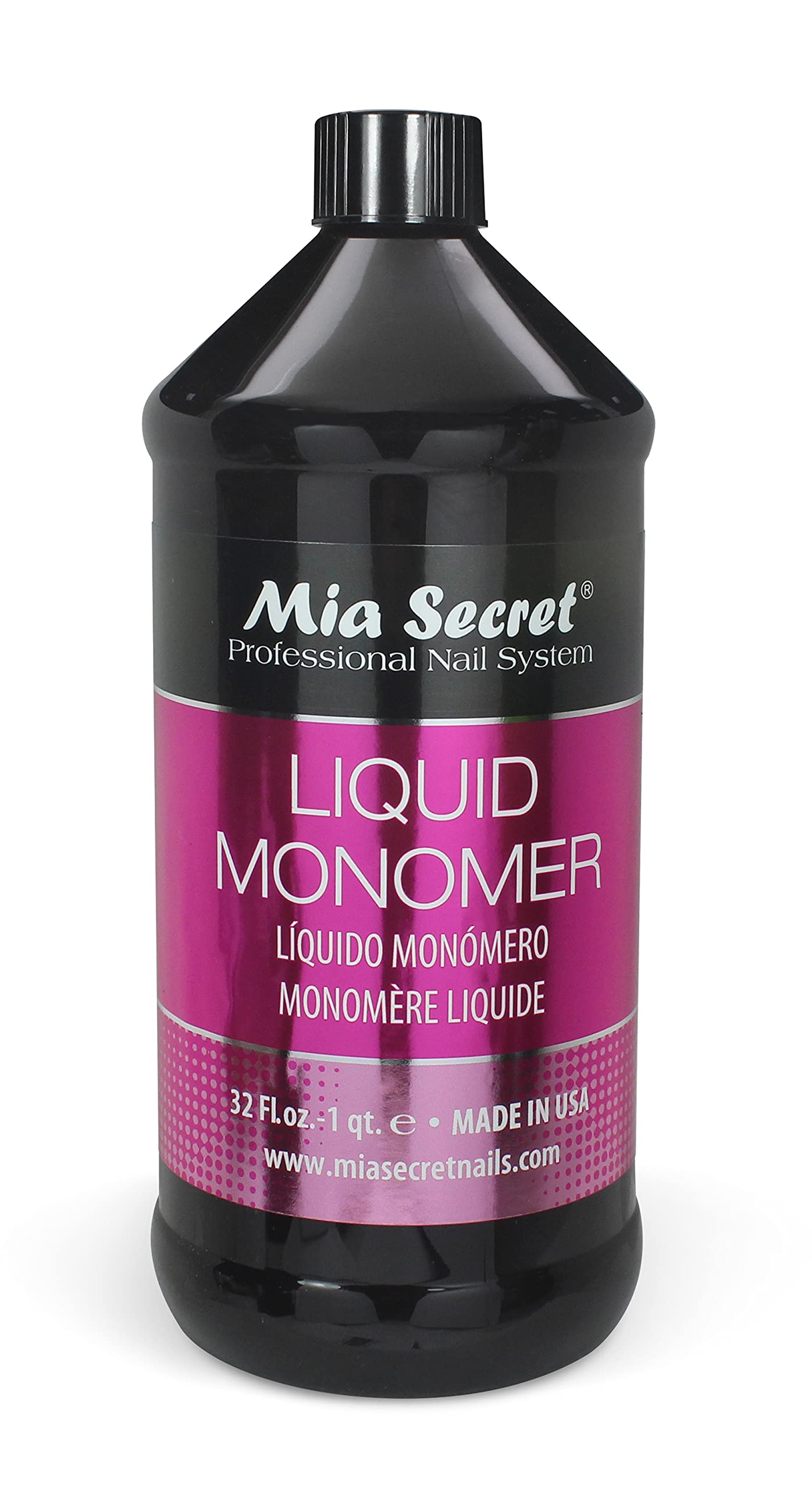  Mia Secret 32 ऑउंस लिक्विड मोनोमर - ऐक्रेलिक पाउडर के लिए पेशेवर ऐक्रेलिक नेल लिक्विड...