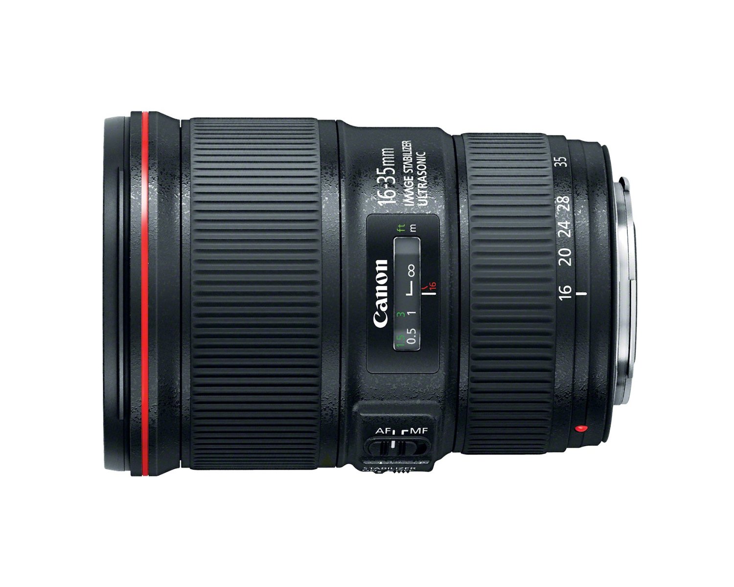 Canon ईएफ 16-35 मिमी एफ / 4 एल आईएसएम लेंस है...