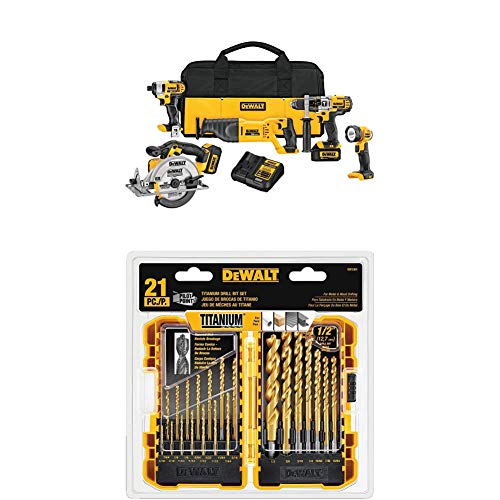 DEWALT DCK590L2 20-वोल्ट MAX Li-Ion 3.0 Ah 5-टूल कॉम्बो किट