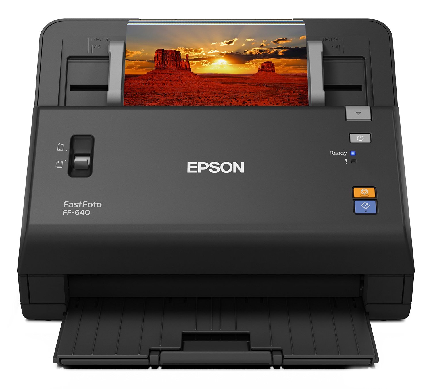 Epson ऑटो फोटो फीडर के साथ FastFoto FF-640 हाई-स्पीड फोटो स्कैनिंग सिस्टम