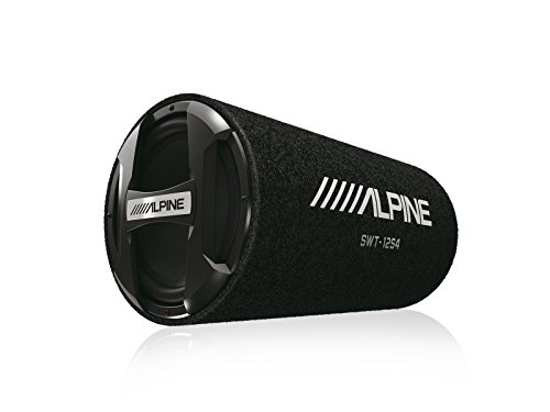 Alpine SWT-12S4 1500W मैक्स (300W RMS) सिंगल 12 'सील्ड सबवूफर ट्यूब एनक्लोजर