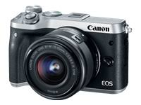 Canon EOS M6 (सिल्वर) EF-M 15-45mm f / 3.5-6.3 IS STM लेंस किट है