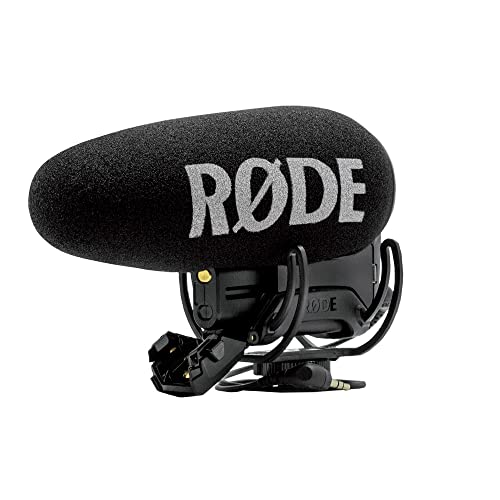 RØDE Microphones रोड वीडियोमाइक प्रो+ कैमरा-माउंट शॉटगन माइक्रोफोन