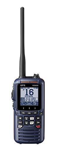 Standard Horizon HX890 हैंडहेल्ड VHF नेवी ब्लू - फ्लोटिंग 6 वॉट क्लास H DSC टू वे रेडियो