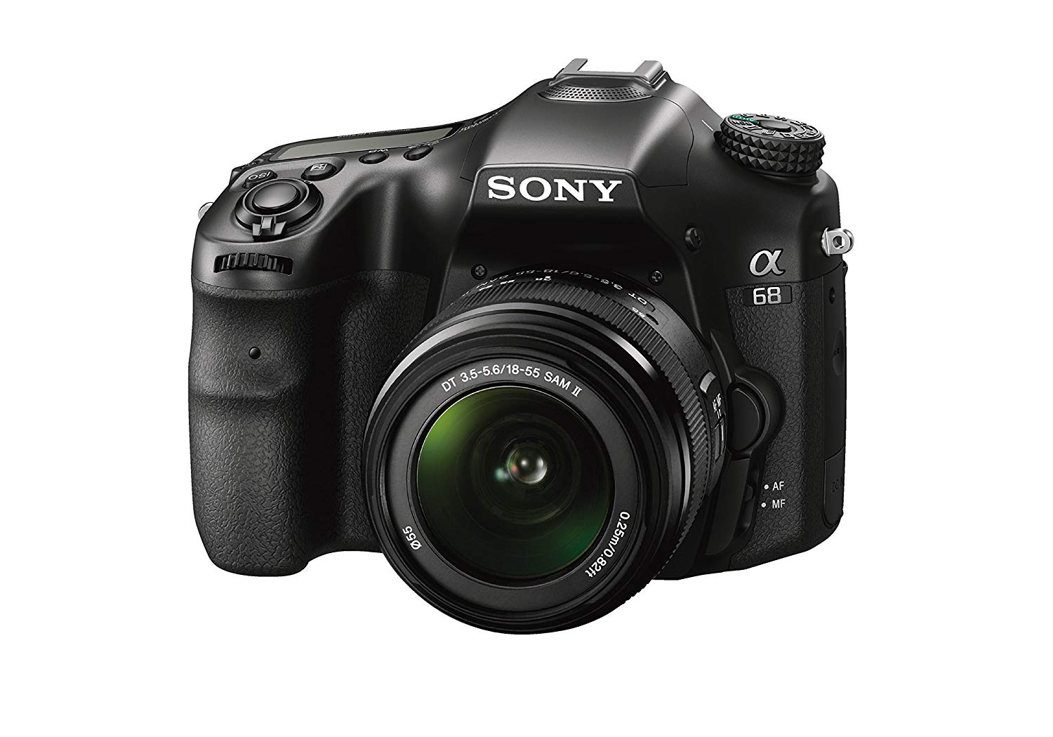 Sony a68 ट्रांसलूसेंट मिरर डीएसएलआर कैमरा w / SAL18552 लेंस
