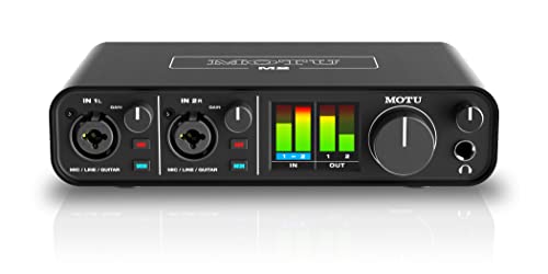 Motu M2 2x2 USB-C ऑडियो इंटरफ़ेस