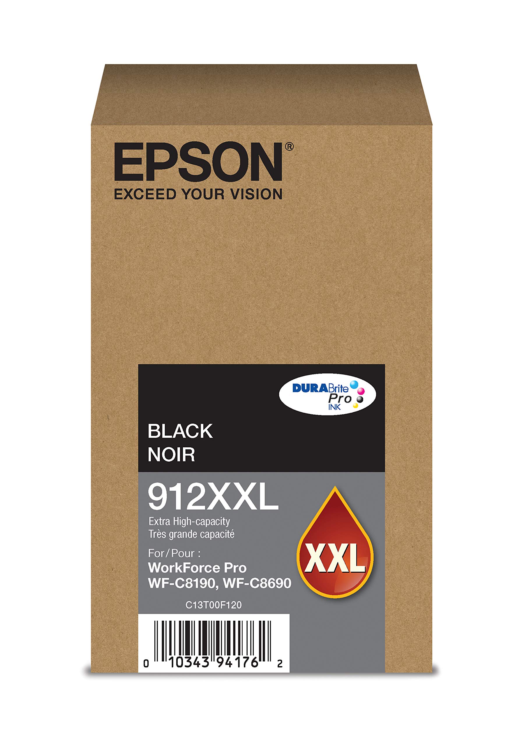 Epson DURABrite Pro T912XXL120 -इंक -कारतूस - अतिरिक्त उच्च क्षमता वाला काला