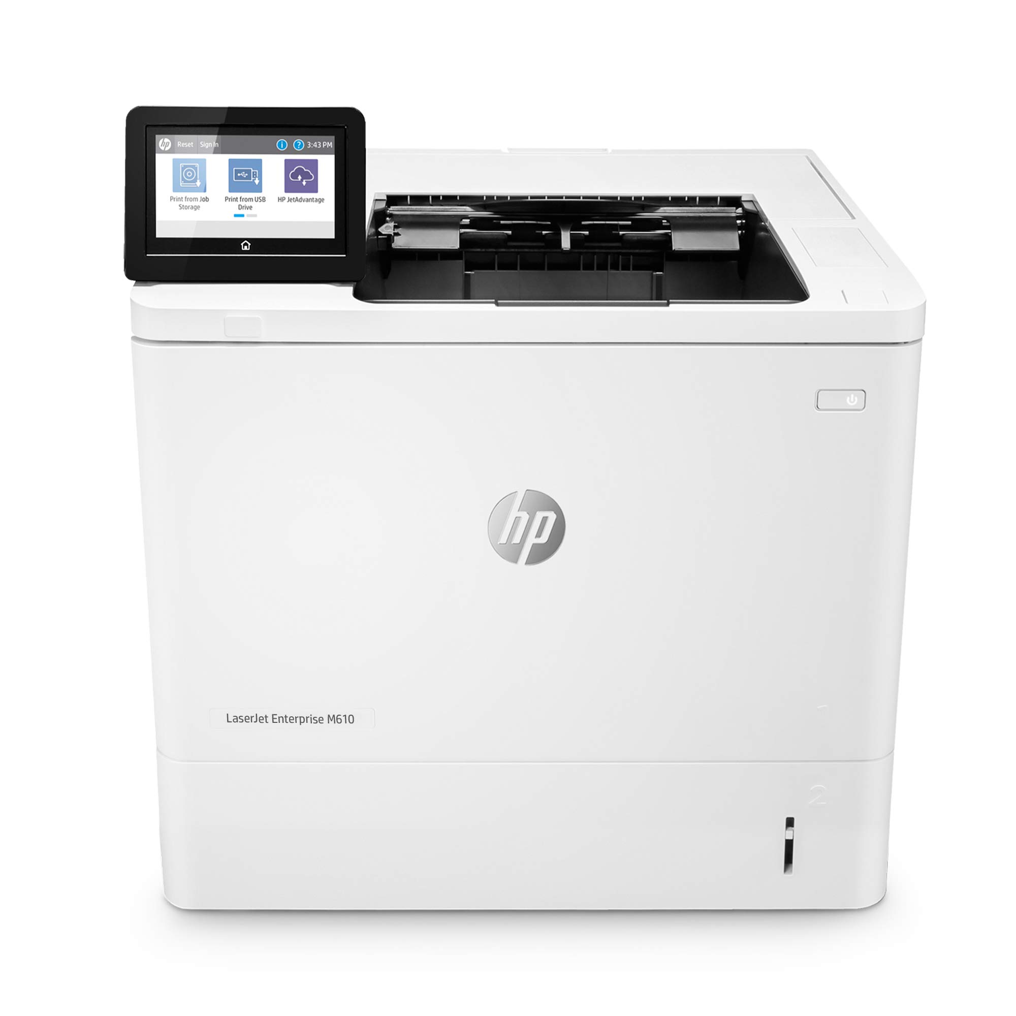 HP लेजरजेट एंटरप्राइज M610dn मोनोक्रोम प्रिंटर बिल्ट-इन ईथरनेट और 2-साइड प्रिंटिंग...