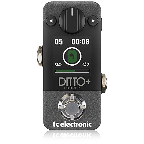 TC Electronic DITTO+ लूपर नेक्स्ट जेनरेशन 60-मिनट मल्टी-सेशन लूपर पेडल