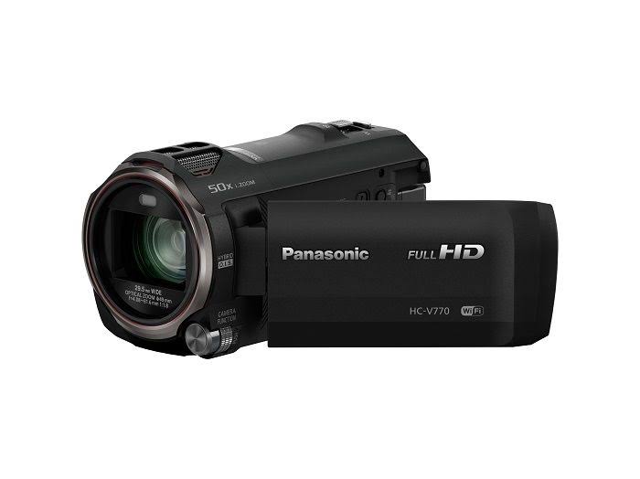 Panasonic वायरलेस स्मार्टफोन ट्विन वीडियो कैप्चर के साथ HC-V770 HD कैमकॉर्डर