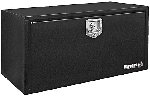 Buyers Products 1702305 ब्लैक स्टील अंडरबॉडी ट्रक बॉक्स w/ टी-हैंडल लैच (18x18x36 इंच)