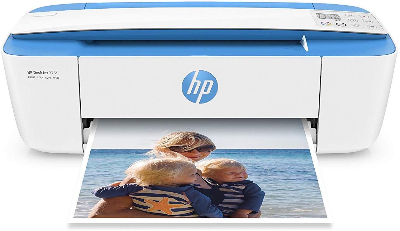 HP डेस्कजेट 3755 कॉम्पैक्ट ऑल-इन-वन वायरलेस प्रिंटर