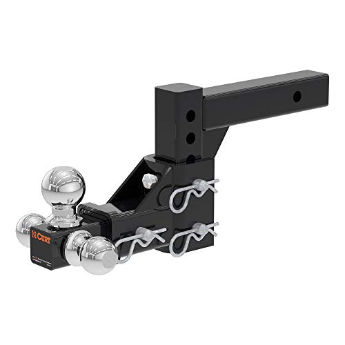 CURT 45799 Adjustable Trailer Hitch Ball Mount, Fits 2-...