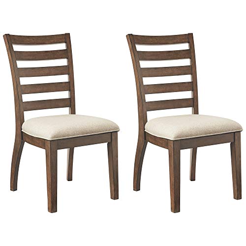  Ashley Furniture एशले द्वारा हस्ताक्षर डिजाइन - फ्लिन्टर डाइनिंग रूम कुर्सियाँ - 2 का सेट...