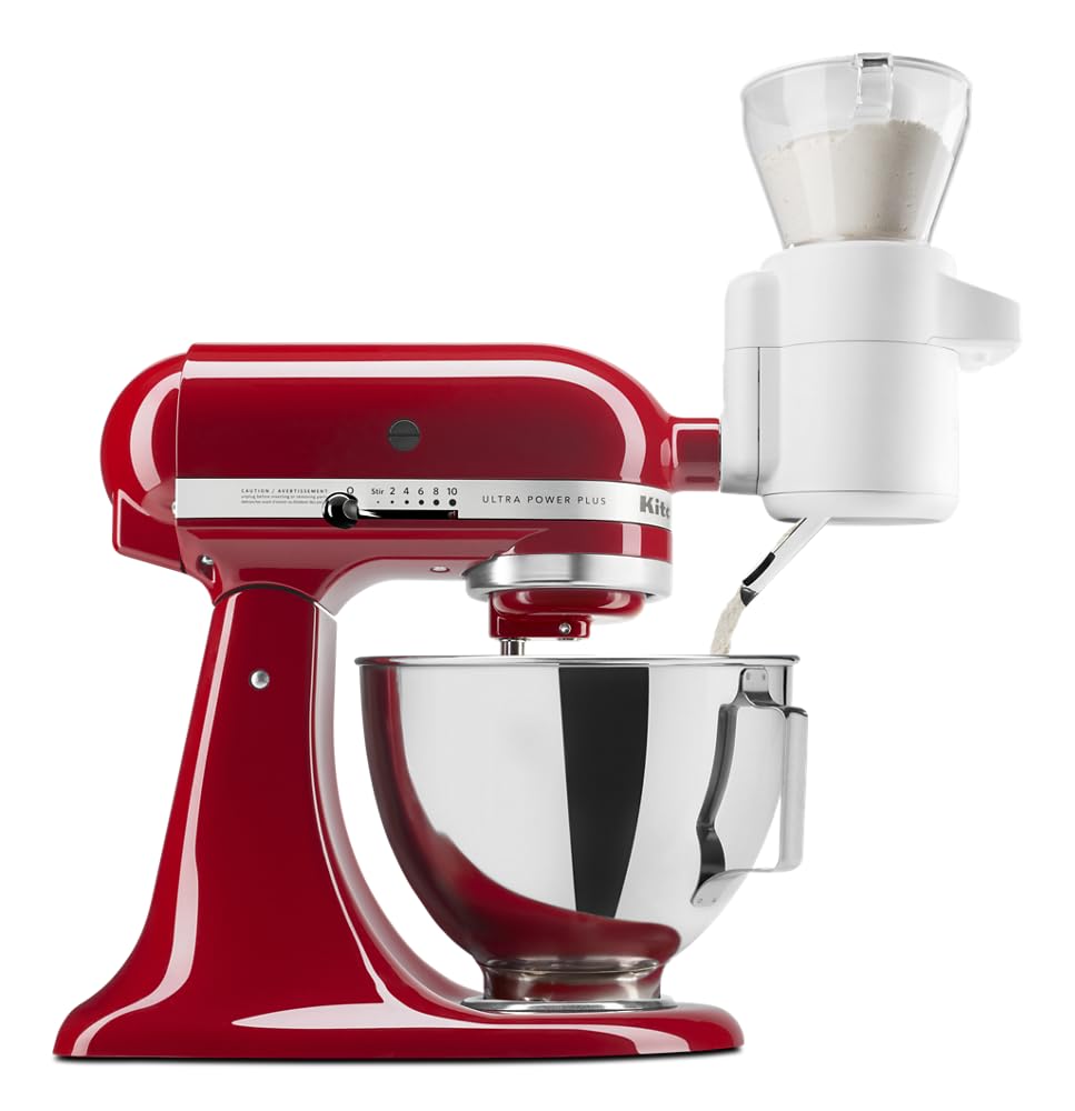 KitchenAid KSMSFTA Sifter + Scale Attachment, 4 Cup, Wh...