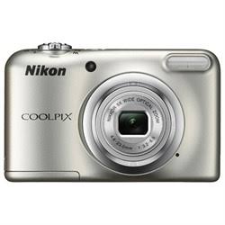 Nikon COOLPIX A10 16.1MP 5x ज़ूम NIKKOR ग्लास लेंस डिजिटल कैमरा (26518B) सिल्वर - (प्रमाणित नवीनीकरण)