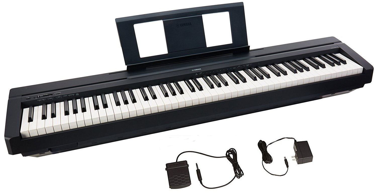 YAMAHA पी-45 88-कुंजी भारित एक्शन डिजिटल पियानो