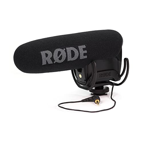 RØDE Microphones Rycote Lyre Shockmount के साथ Rode VideoMicPro कॉम्पैक्ट डायरेक्शनल ऑन-कैमरा माइक्रोफोन