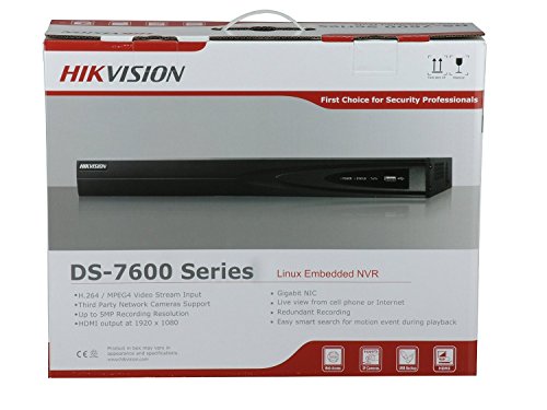  Hikvision NVR DS-7608NI-E2/8P 8CH PoE एंबेडेड प्लग एंड प्ले नेटवर्क वीडियो रिकॉर्डर 6MP तक रिज़ॉल्य...