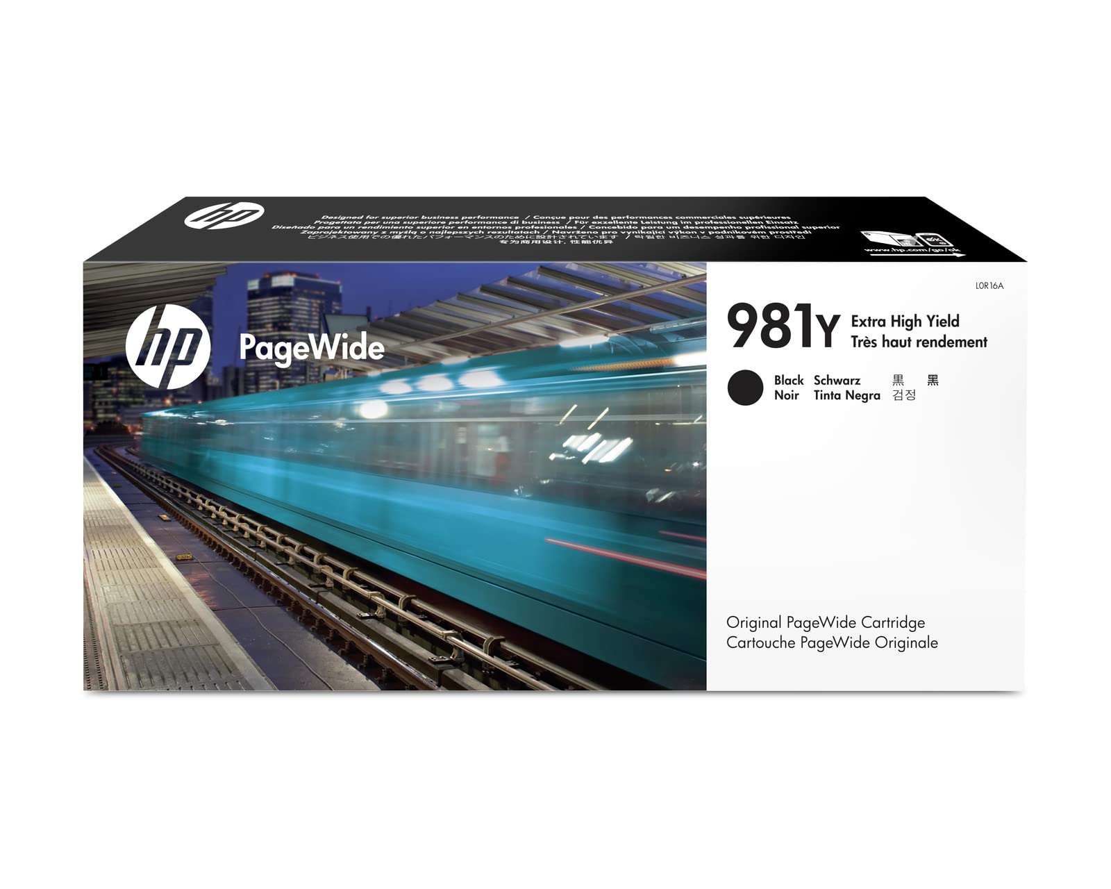 HP 981Y | पेजवाइड-कारतूस अतिरिक्त उच्च उपज | काला | L0R16A