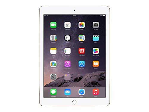 Apple iPad Air 2 MH2P2LL/A 9.7-इंच 64GB वाईफ़ाई+सेलुलर अनलॉक्ड टैबलेट (गोल्ड) (प्रमाणित नवीनीकृत)