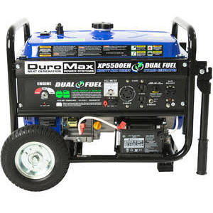 DuroMax XP5500EH गैस/प्रोपेन संचालित दोहरी ईंधन पोर्टेब...