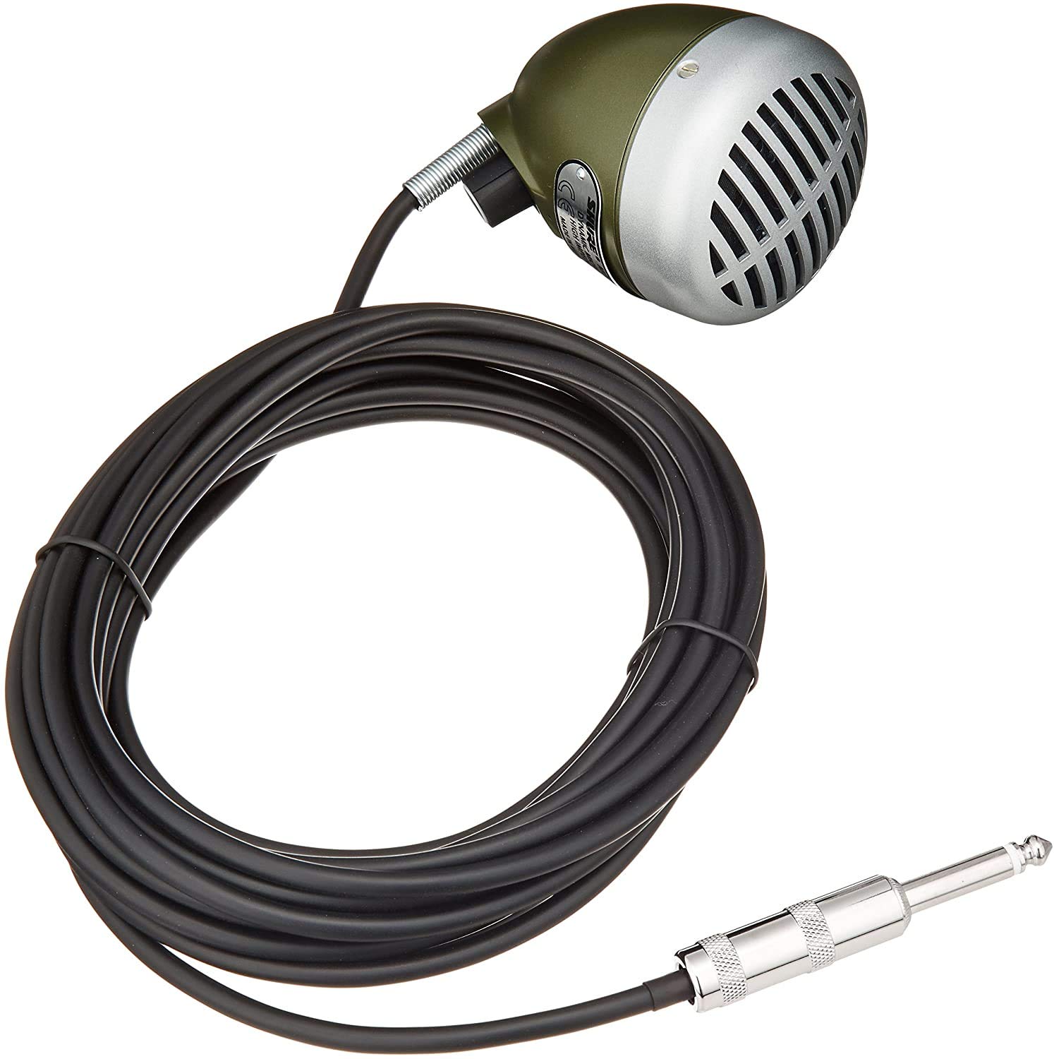 Shure 520DX ग्रीन बुलेट डायनेमिक हार्मोनिका माइक्रोफोन