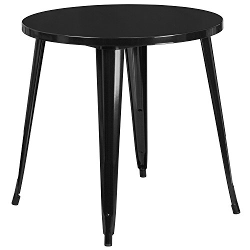 Flash Furniture 30'' गोल धातु इनडोर-आउटडोर टेबल...