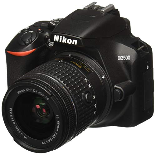 Nikon D3500 W / AF-P DX NIKKOR 18-55 मिमी f / 3.5-5.6G VR काला