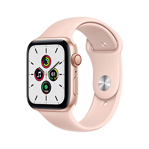 Apple वॉच सीरीज़ SE 44mm गोल्ड एल्युमिनियम (GPS+सेलुलर) - MYEP2LL/A (नवीनीकृत)