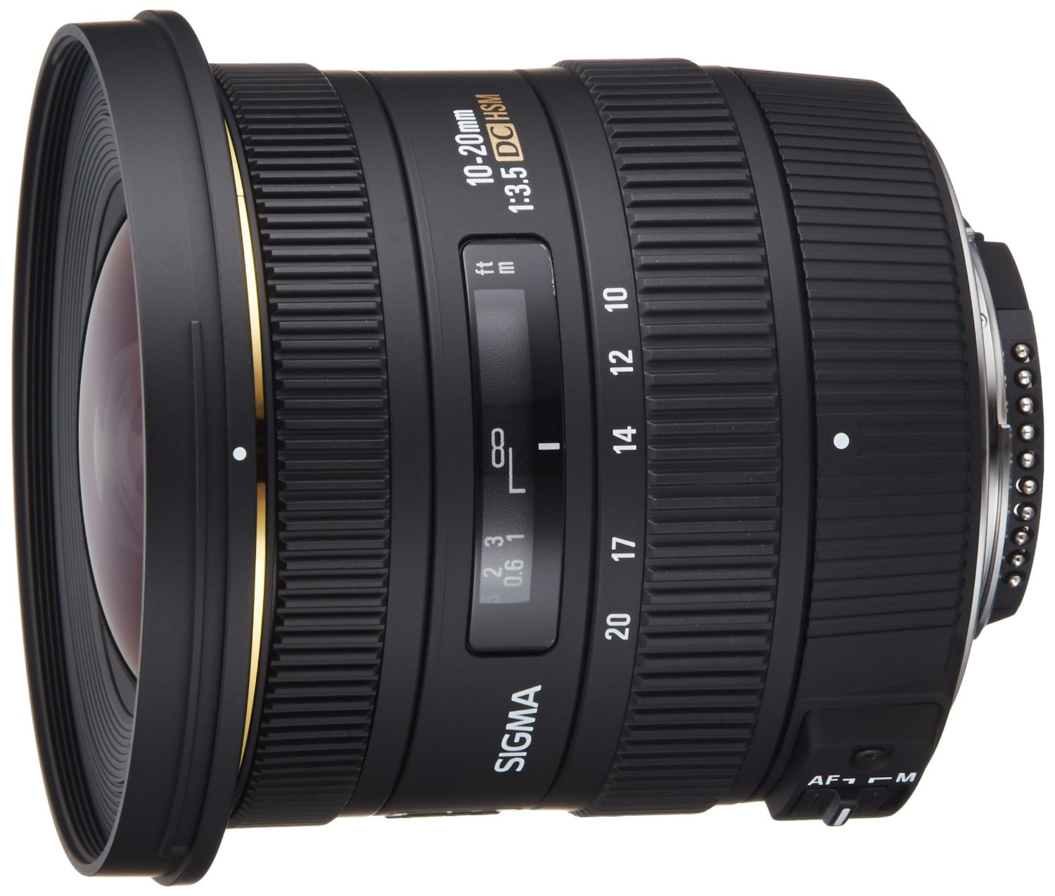 SIGMA Nikon डिजिटल SLR कैमरा के लिए सिग्मा 10-20mm f / 3.5 EX DC HSM ELD SLD एस्फेरिकल सुपर वाइड एंगल लेंस