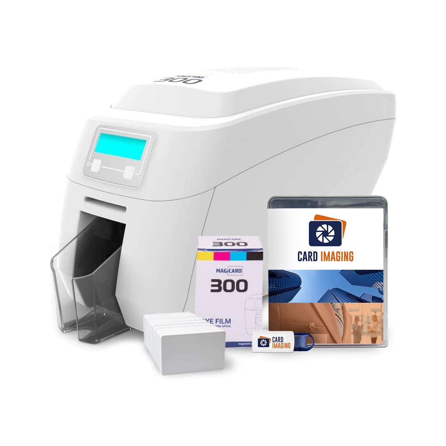 Card Imaging 300 Dual Sided ID Card Printer & Supplies ...