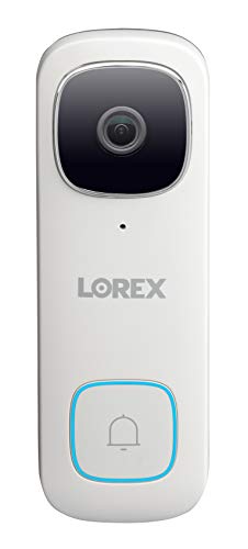  Lorex 2K QHD वाई-फाई वीडियो डोरबेल आउटडोर सुरक्षा कैमरा | पर्सन डिटेक्शन एंड कलर नाइट...